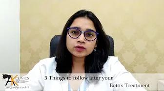 Botox Treatment in Delhi | 5 Things to avoid after Botox & Fillers Treatment – AK Clinics