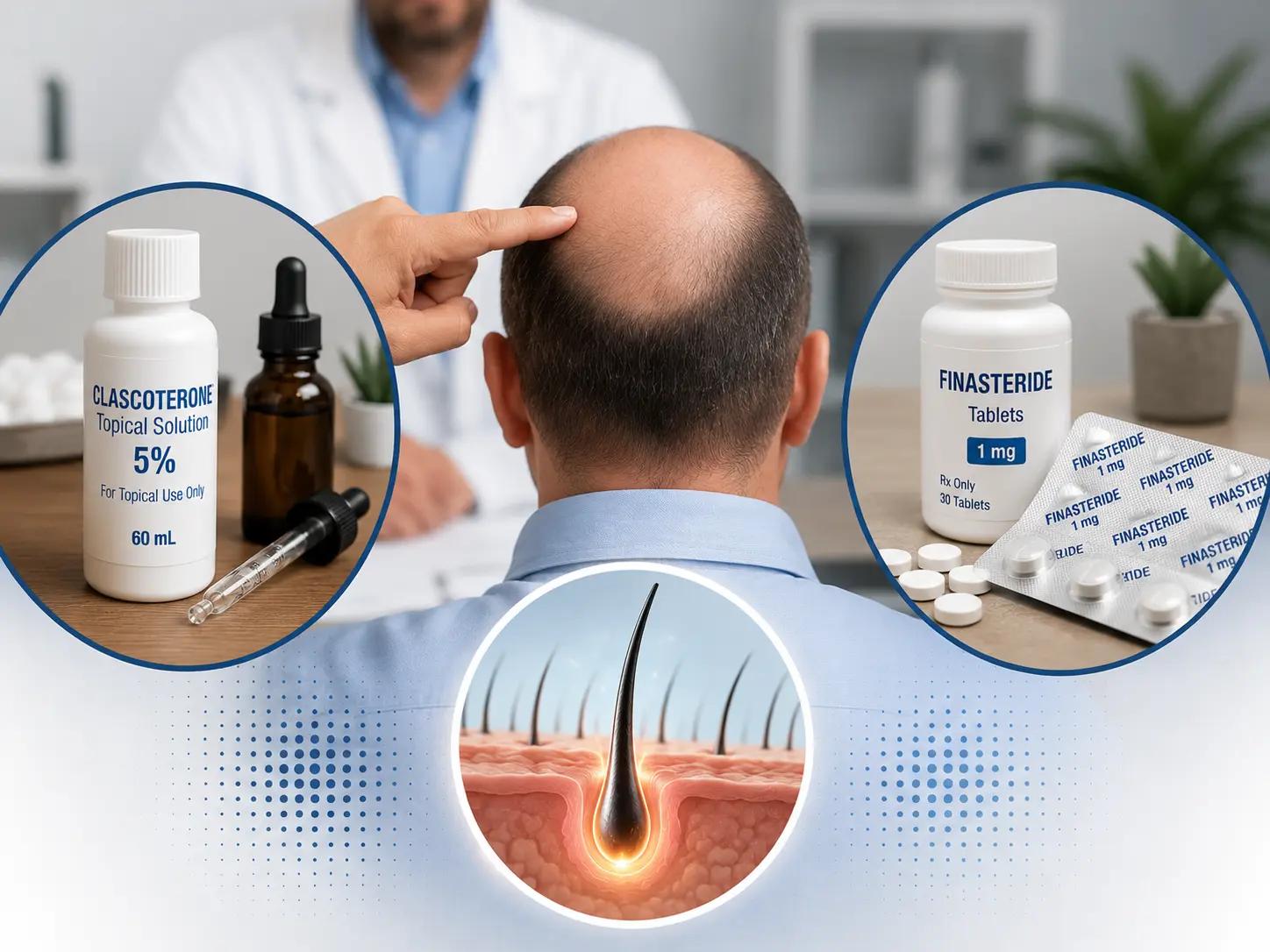clascoterone vs finasteride